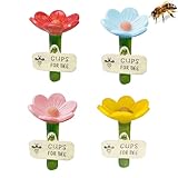 4 Stück Insektentränke, Bienentränke für Den Garten, Insektentränke Garten Fascinating Drinkers for Wild Bees and Insects, Bienentränke für Durstige Bestäuber (Groß)