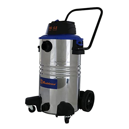 Koblenz Wd-16 L314 Ssh Stainless Wet-Dry Vacuum, 16 Gallon 6.5Hp, Rear Pull Handle, Stainless Steel,Black 5 Year Warranty #TOP6