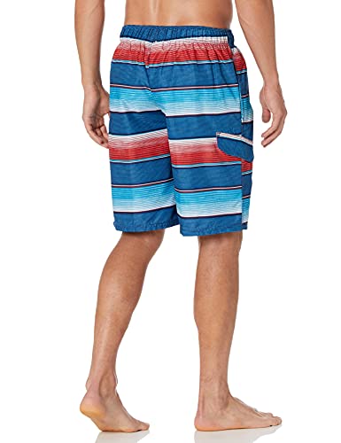 Image of Kanu Surf Men's Big Viper Extended Size Stripe Swim Trunk