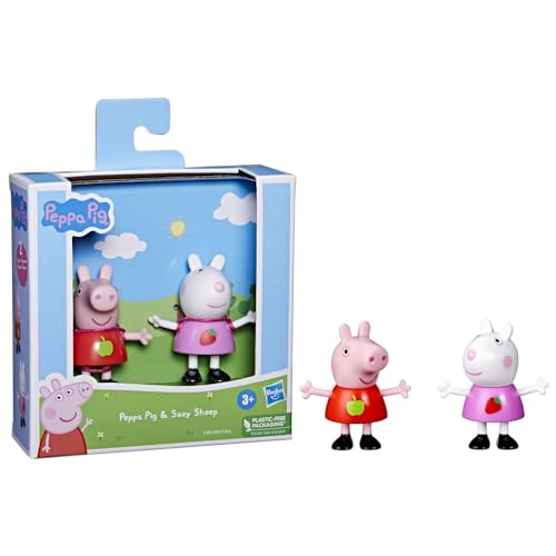 Peppa Pig - Os melhores amigos da Peppa Peppa Pig e Susie Ovelha Kit com 2 figuras de 7,5 cm