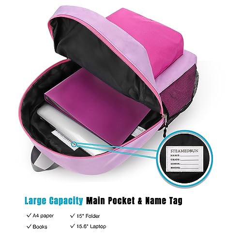Image of STEAMEDBUN Backpack for Girls 5-9,Kids Backpack for Elementary School Bag