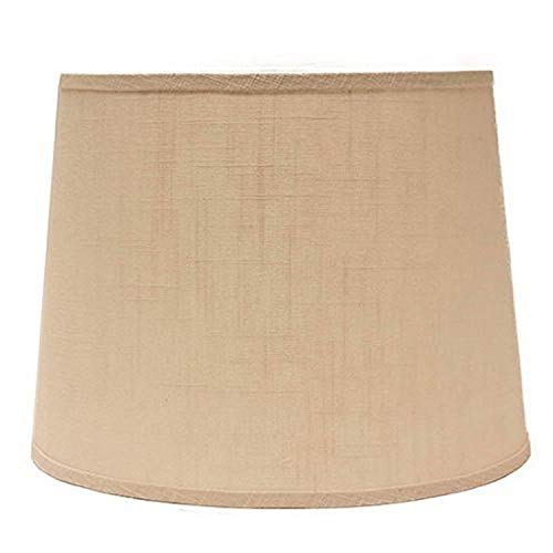 AHS Lighting SD1470-10RF Ivory Linen Rectangle Lamp Shade with Regular Clip, 10"