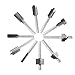 Saiper 10pcs HSS Carpentry Router Bits 1/8 Inch( 3mm ) Shank Engraving Bits Fit for Dremel Foredom Rotary Tools Set for Edge Grooving Wood Deburring Engraving and Milling