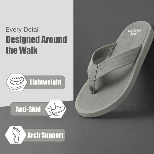 Image of ORTHO JOY Women's Doctor Ortho Slippers | Extra Soft Cushioned Footbed, Anti-Skid Lightweight Flip-Flops for Home & Daily Wear