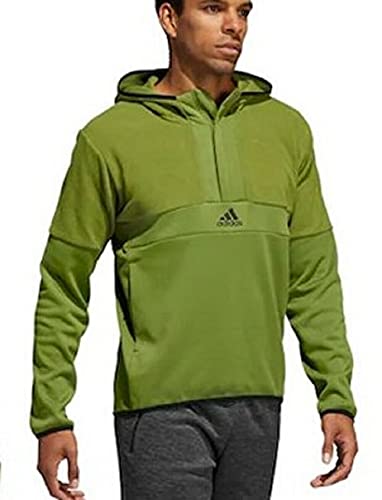 Anorak hoodie adidas men team issue sweat sport homme tech olive black taille M