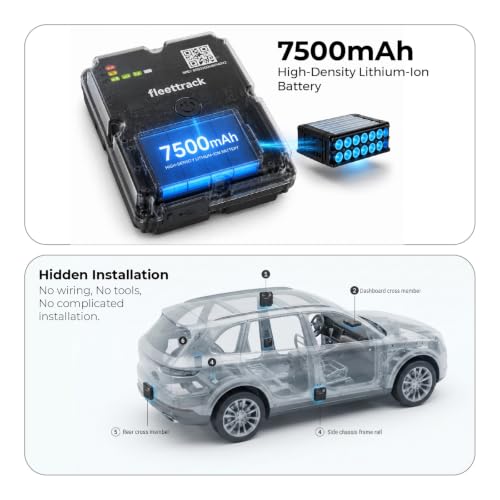 Image of Fleettrack Ultra Pro 4G Wireless GPS Tracker | 7500mAh Rechargeable Battery | Magnetic | IP67 Waterproof | Real-Time Live Tracking for Cars, Bikes, Trucks, Assets, Luggage & Pets| Android & iOS