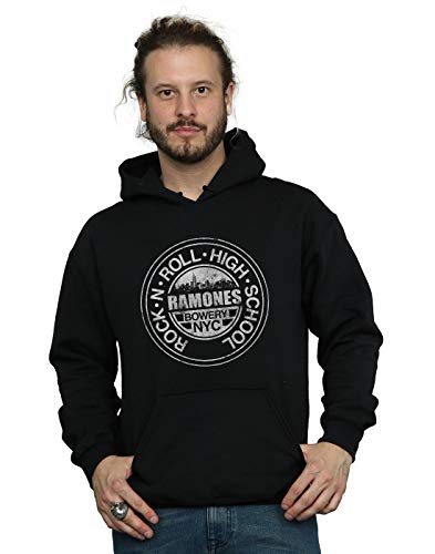 Ramones Men's Bowery NYC Hoodie Black XXX-Large
