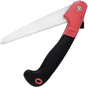 FLORO 7” Folding Hand Saw, Manganese Steel Folding Trim Pruner with Safety Lock, Convenient, Lightweight Gardening Tool, Non-Slip Ergonomic Handle, Ideal for Tree, Shrubs, Twigs Pruning