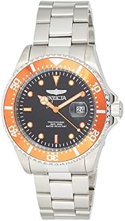 Invicta Men's Pro Diver Quartz Diving Watch with Stainless-Steel Strap, Silver, 9
