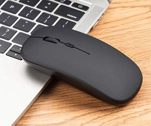 Ratón de carga Bluetooth dual silencioso negro para PC y ordenadores portátiles