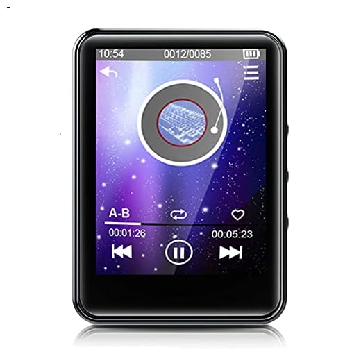MP3Player, MP3 Player with Bluetooth, 32GB Portable Music Player with FM Radio/Recorder, HiFi Lossless Sound Quality, 2.4Inch Touch Screen Mini MP3 Player for Running, Expandable 128GB TF Card, Black