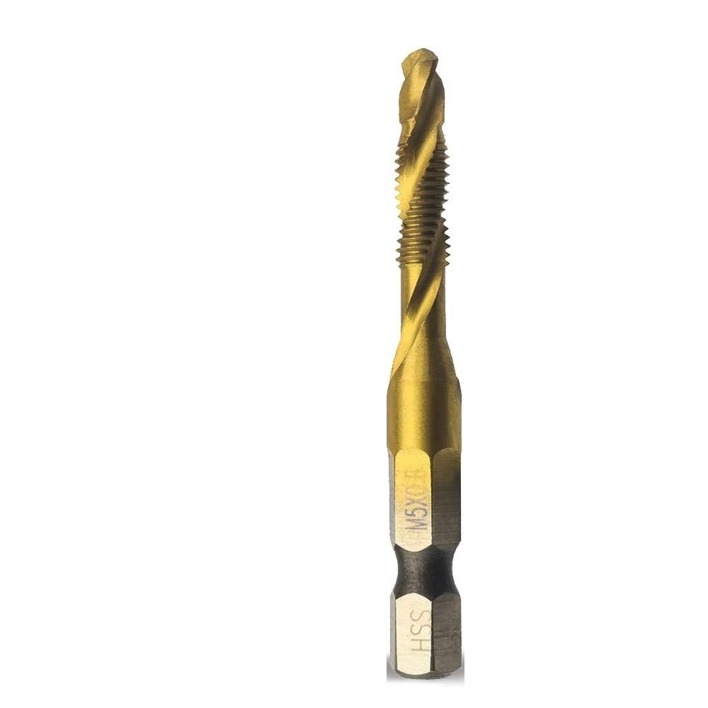 Set di punte per fresatrice per modanature, 1 pz. Punte per trapano a filettatura maschio HSS4341 per lavorazione del legno M3/M4/M5/M6/M8/M10 Punte per trapano a filettatura maschio combinata metri