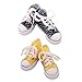 harayaa 2 Pares de Zapatillas de Lona en Miniatura con Cordones Zapatillas Casuales