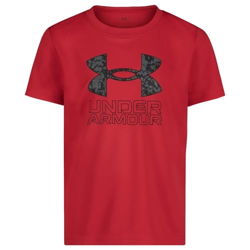 Image of Under Armour Boys Short Sleeve Core Graphic T-Shirt, Lightweight & Breathable, Relaxed Fit