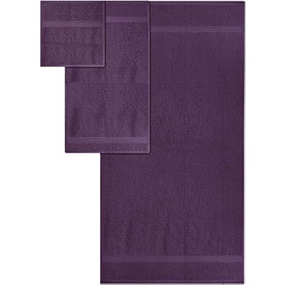 Utopia Towels - 8 teilig Handtücher Set aus Baumwolle mit Aufhänger - 2 Badetuch, 2 Handtücher und 4 Washclappen… – Bild 3