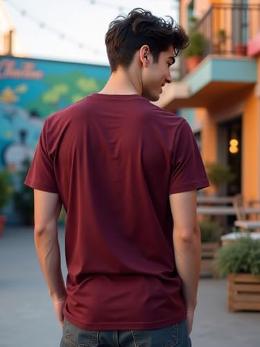 Image of Nobero Men's Regular Graphic Printed T-Shirt for Men | Soft Cotton | Classic Fit | Printed Casual Tshirt for Men