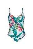  Olympia Damen Badeanzug Eden Summer mit Softschalen, Größe:38D, Farbe:Mehrfarbig (multicolor99)