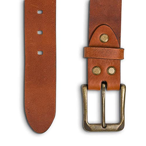 PEGAI McTROY 100% Full Grain Leather Belts for Men, Handmade, Buckle Design, Great for Work, Casual2