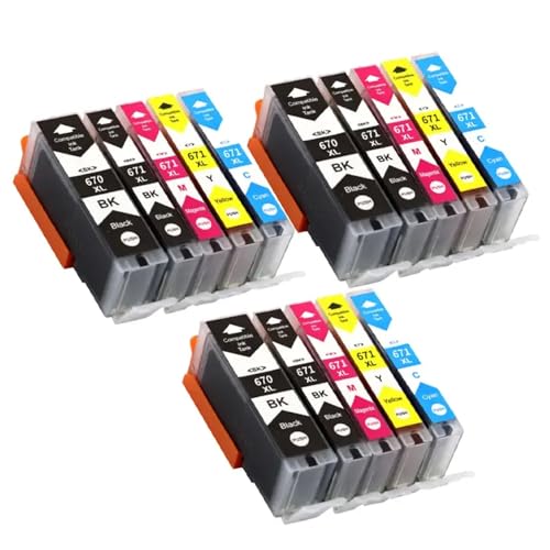Cartouche PGI-670 CLI-671 compatible pour corriger les impressions floues sur MG5760