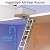 Aluminum Attic Ladder with Stairway Insulation Cover Pull Down Loft Stairs Folding Ceiling Ladder for Attic Access Door, Manual Lifting, for 7'8"-10'3" Ceiling Height, 22.5" x 54", 375 lbs Capacity