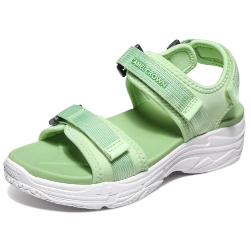 CAMEL CROWN Women's Athletic Sandals Comfortable Outdoor Walking Waterproof Lightweight Girls' Platform Shoes Open Toe Arch Support - Main Image