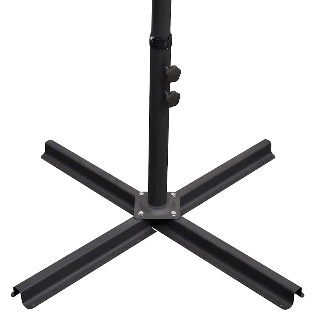 SYDE Ombrellone pieghevole, blu, 300 cm, con base incrociata