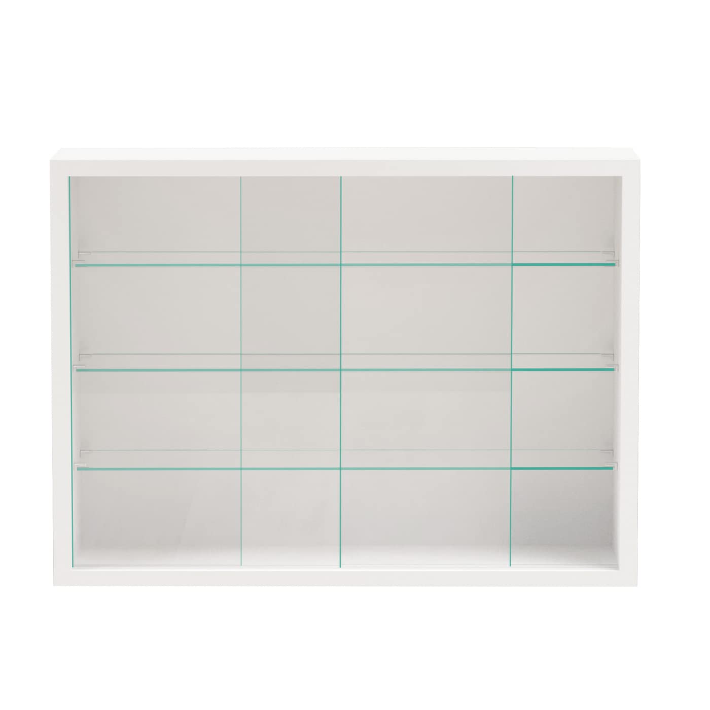 Vitrina de pie, vitrina de pared colgante – puertas correderas – 50 x 40 x 13 cm