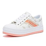 guess sneaker Genuine Product Guess Barona Frauen Weiße/Rose Sneakers-UK 6 / EU 39