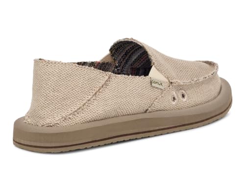Image of Sanuk Donna Hemp 2 Tone Womens Loafers - Slip On Memory Foam Shoes