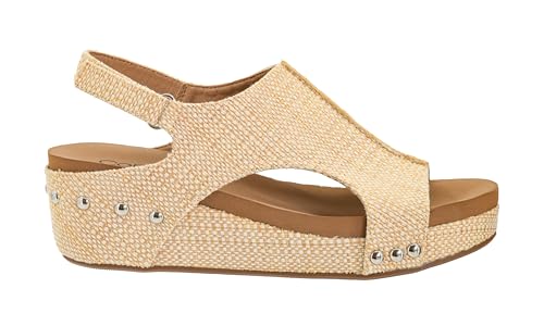 Image of Corkys Footwear Volta Wedge - Chic Elegance Meets All-Year Comfort with a 2-Inch Cork Heel and Marshmallow Insole for Stylish Everyday Wear and All-Day Comfort