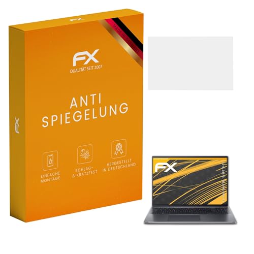 atFoliX Panzerfolie kompatibel mit Acer Swift Go 16 SFG16-71 Schutzfolie, entspiegelnde und stoßdämpfende FX Folie (2X)