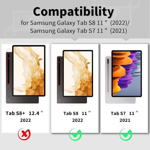 Étui Samsung Galaxy Tab S7 antichoc protégeant l'écran avec support pour stylet