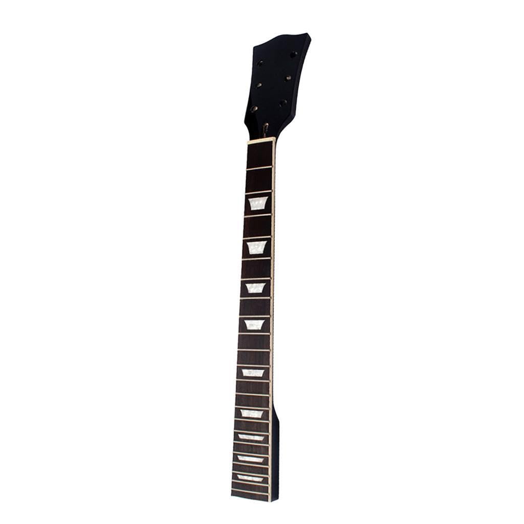 Manico per chitarra elettrica Accessori versatili per la sostituzione della chitarra in palissandro Due tipi attraenti di accessori di sostituzione a mosaico in palissandro come la tastiera.