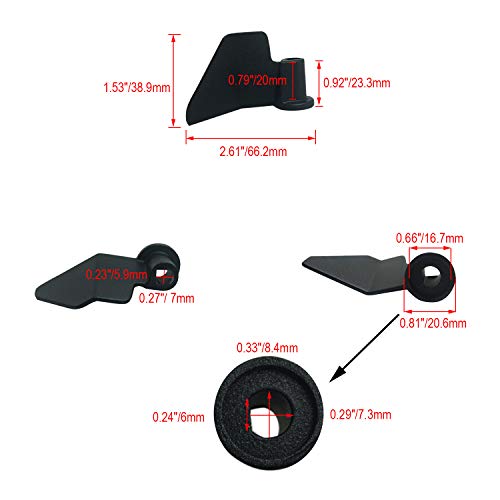 Proshopping 2 PCS Bread Maker Paddle, Non-Stick Breadmaker Kneading Blade, Carbon Steel Kitchen Pro Bread Maker Dough Mixing Paddle Blade - Replacement Part for Bread Maker Machine (0.92\" Shaft,Black) - Thumbnail 6