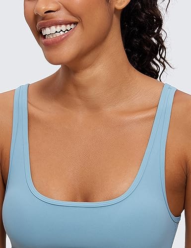 Image of CRZ YOGA Butterluxe Mini Sports Bras | Light Support, Removable Pads, Yoga, Extremely Soft, U Back, Scoop Neck, for Women