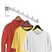 Bosszi 2-Pack Wall Mounted Folding Clothes Hanger Rack, Stainless Steel Clothes Hooks with Swing Arm Holder Space Saving Clothing Hanging System Closet Storage Organizer Heavy Duty Drying Rack