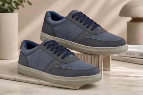 Image of Cruiser Men's Sneakers | Cushioned Insole Comfortable Shoes | Trendy & Stylish Modern Sneakers | Durable TPR Sole Casual Walking Footwear (2681)