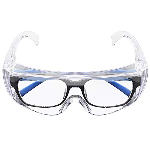 Mobono Óculos de segurança para adultos Óculos de proteção pessoal com lentes transparentes anti-emb