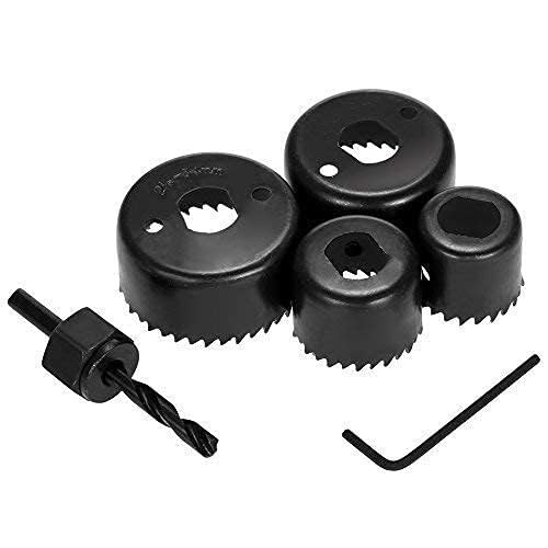See full amazon price history chart for KP2® Hole Saws 6 pc 6pcs Hole Saw Cutter for Cutting Round Wood, Plastic Working Hand Tool Kit Rotary Bit Set (4 Bits) KP2® Hole Saws 6 pc 6pcs Hole Saw Cutter for Cutting Round Wood, Plastic Working Hand Tool Kit Rotary Bit Set (4 Bits) (B0CZLDNZDG) Amazon Price History, Amazon Price Tracker