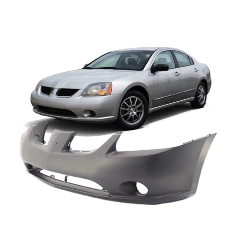 Image of FitParts Compatible with Mitsubishi Galant 2004-2006 Front Bumper Cover | Primed, With Fog Light Holes, Sedan, Ready to Paint, OEM 6400B276, MI1000298