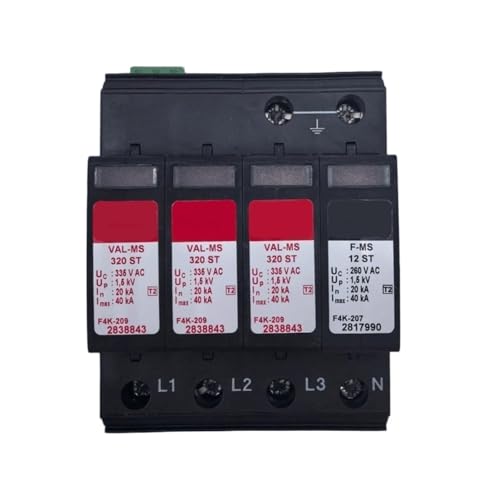 Parafoudre triphasé 40 kA à cartouches débrochables VAL-MS 320/3+1