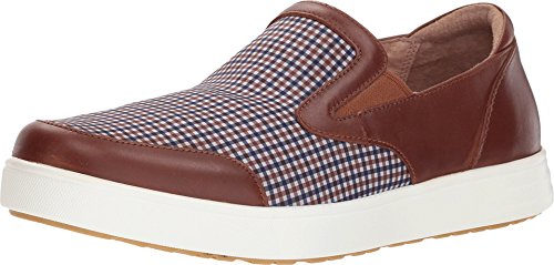Alegria Men's Bender Tan Plaid Shoe