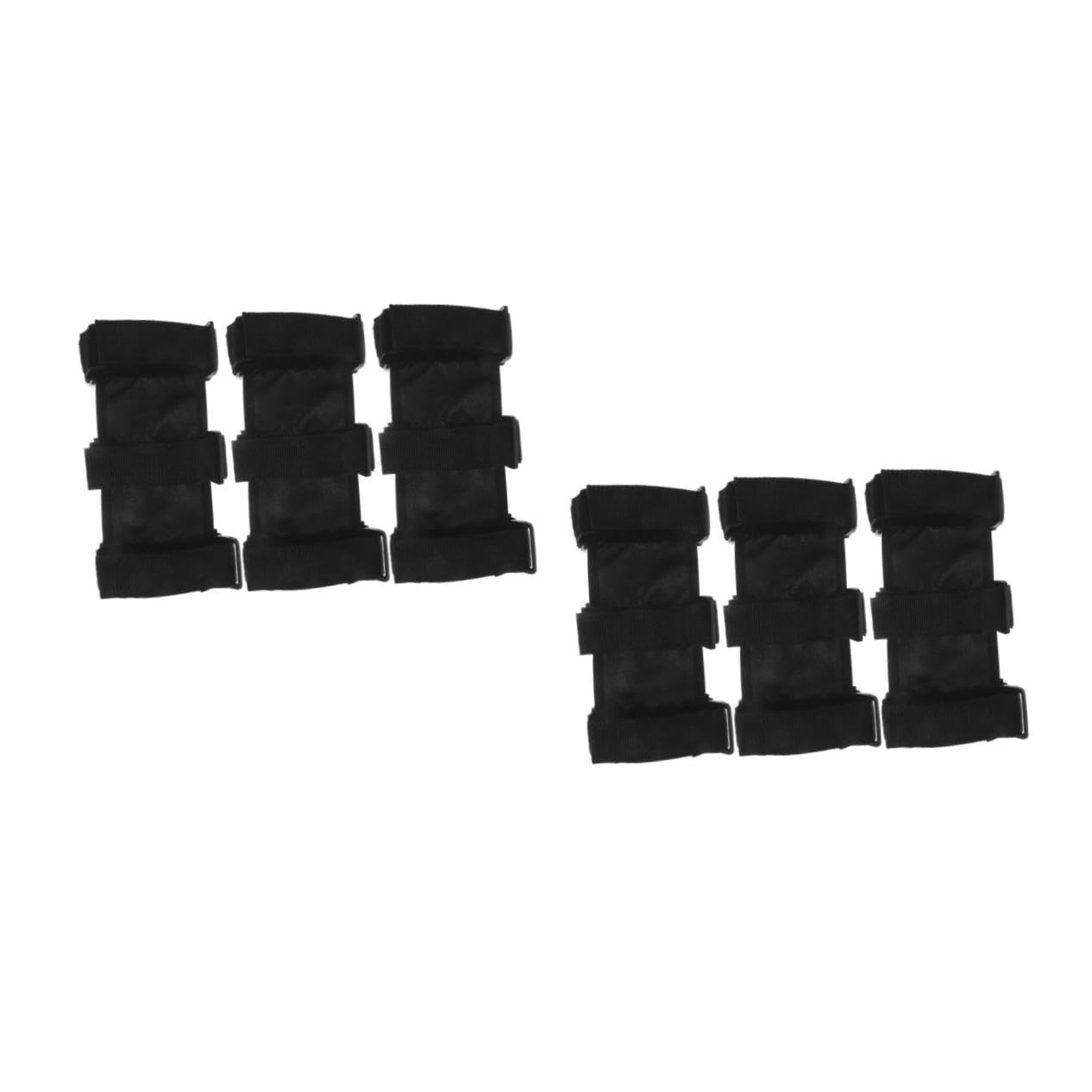 PRETYZOOM 6 Correas Para Extintor Correa De Transporte Banda De Fijación Soporte Para Extintor Soporte Práctico De Nailon Negro