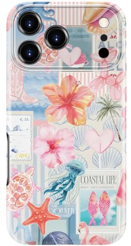 LUMARKE for iPhone 18 Pro Case,Cute Floral Cover,Wireless Charging