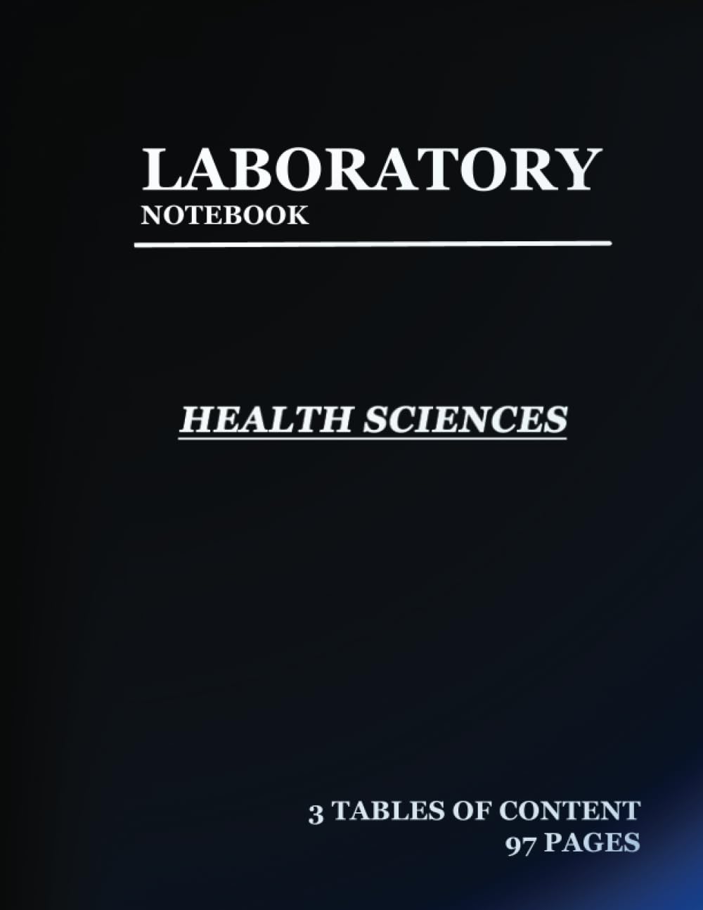 lab notebook for Health Sciences: Laboratory Notebook for Science Graduate Student Researchers: 97 Pages | 3 tables of contents pages (1 to 93) | Quad ruled Grid | 8.5 x 11 inches