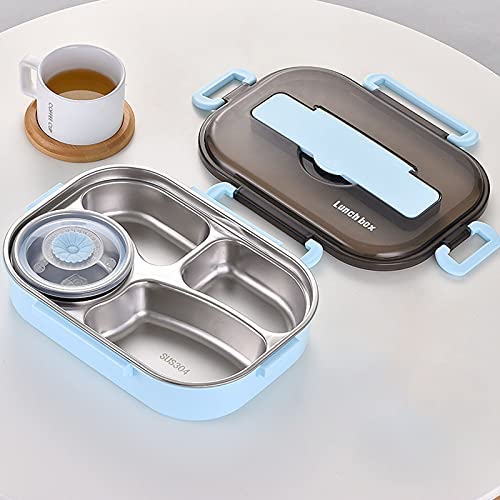 GBSELL Lunch Box,Bento Box for Kids and Adults, Thermal Insulation Kids Lunch Bento Box,Lunch Containers for Student Leak-Proof Stainless Steel Lunch Box Utensil Set