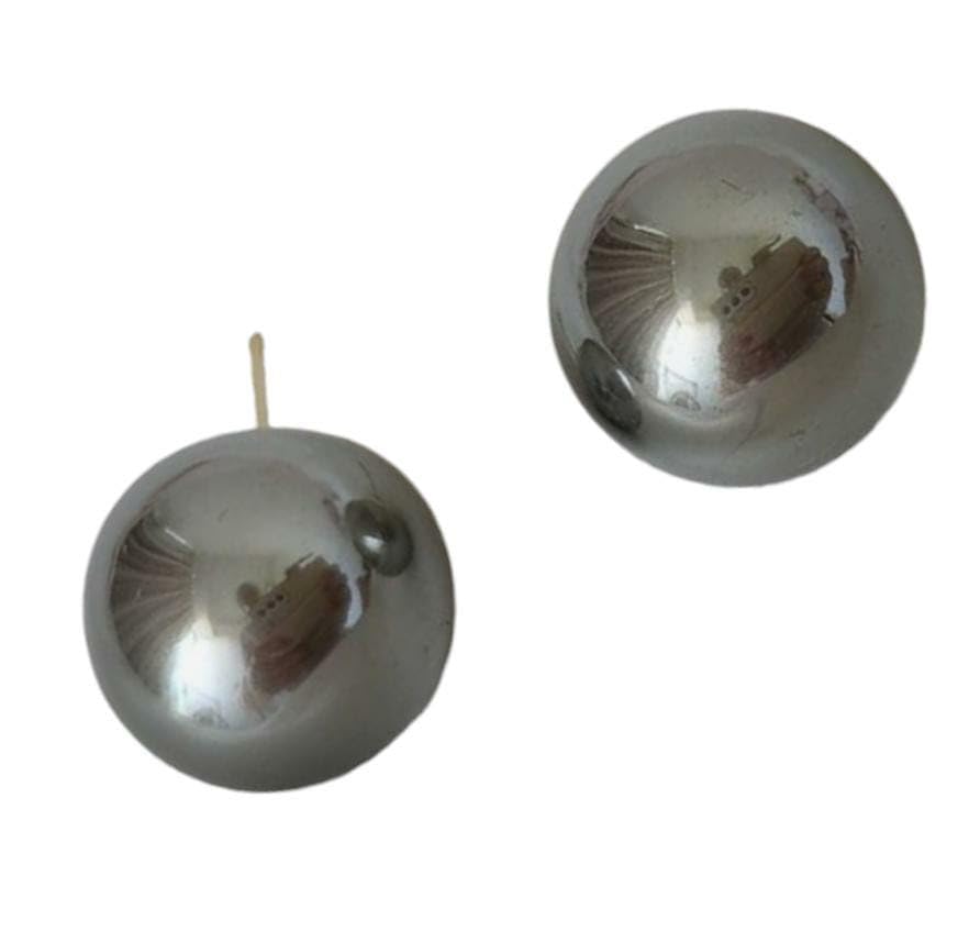 La Belleza Big Pearl Studs-Big Round Oversized Ear Stud Earrings For Girls And Women (Grey) (B0CS3LJNDF) Amazon Price History, Amazon Price Tracker