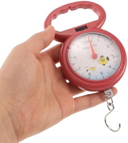 NUOBESTY Taşınabilir mekanik gıda tartısı, plastik saplı, hassas yaylı terazi, bagaj, sebze ve balık tutmak için, seyahat ve ev için kompakt askılı terazi, rastgele renk - Görsel 3