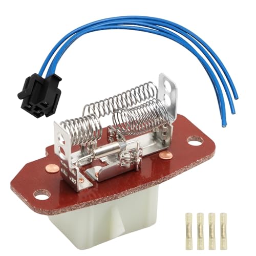 Image of HVAC Blower Motor Resistor with Connector Wire Harness Compatible with Ford E-150 E-250 E-350 E-450 E-550 F-250 F-350 F-450 F-550 Econoline Replace #: 4C2Z19A706AA, F6UZ19A706AA