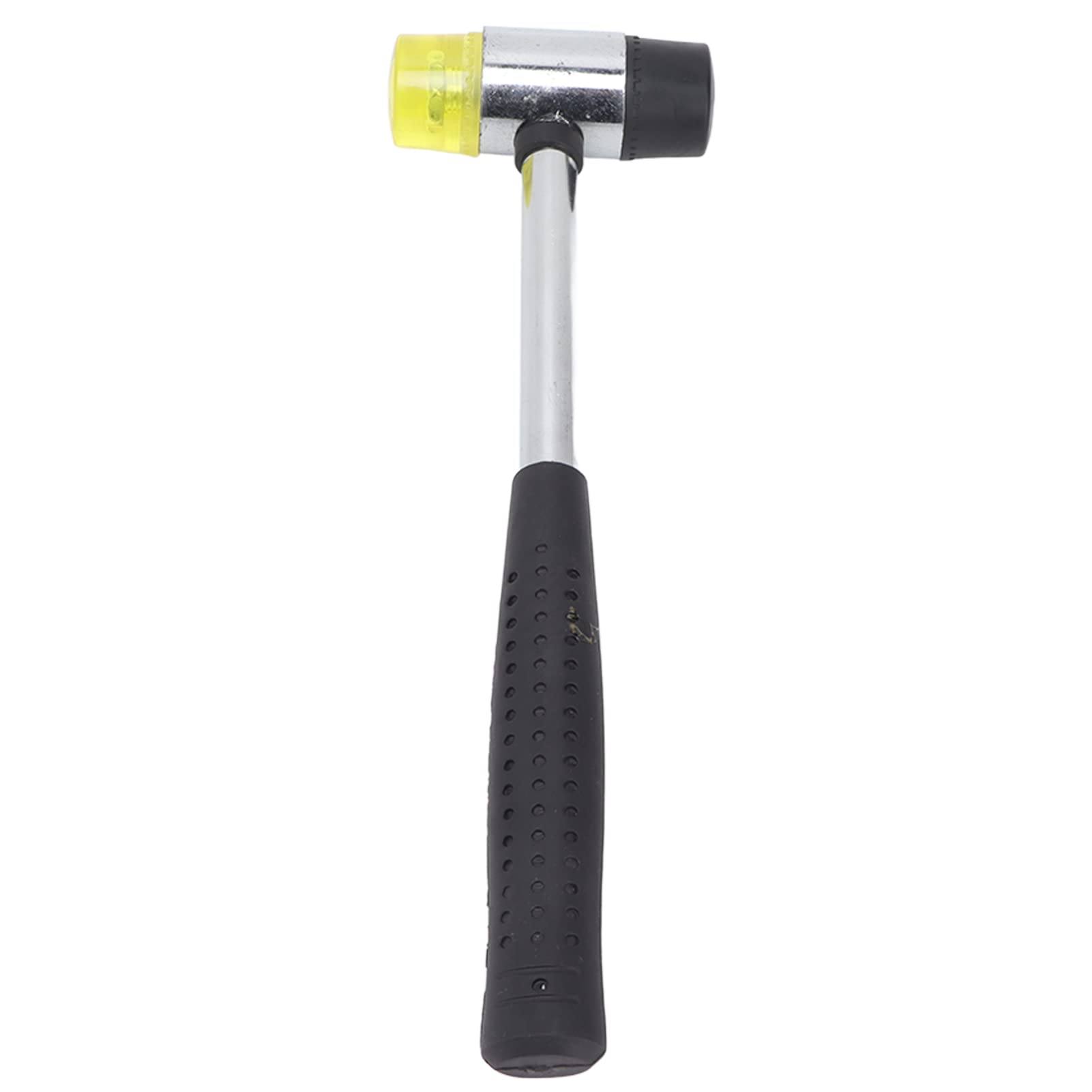 Double Sided Rubber Hammer with Steel Tube Handle Hand Tool for Installation Repair (Φ25mm)